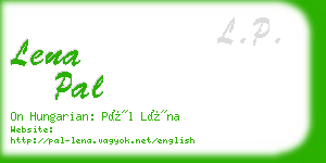 lena pal business card